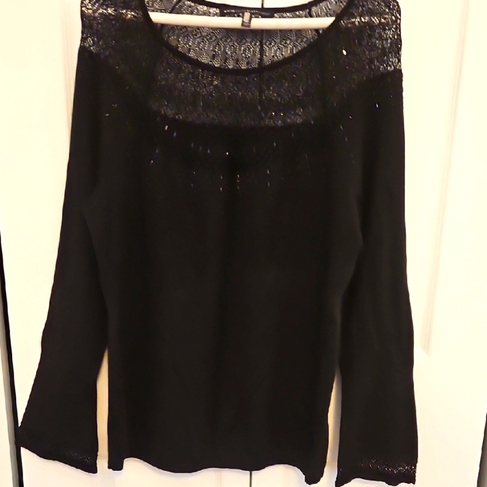 Elegant Black Lace Top